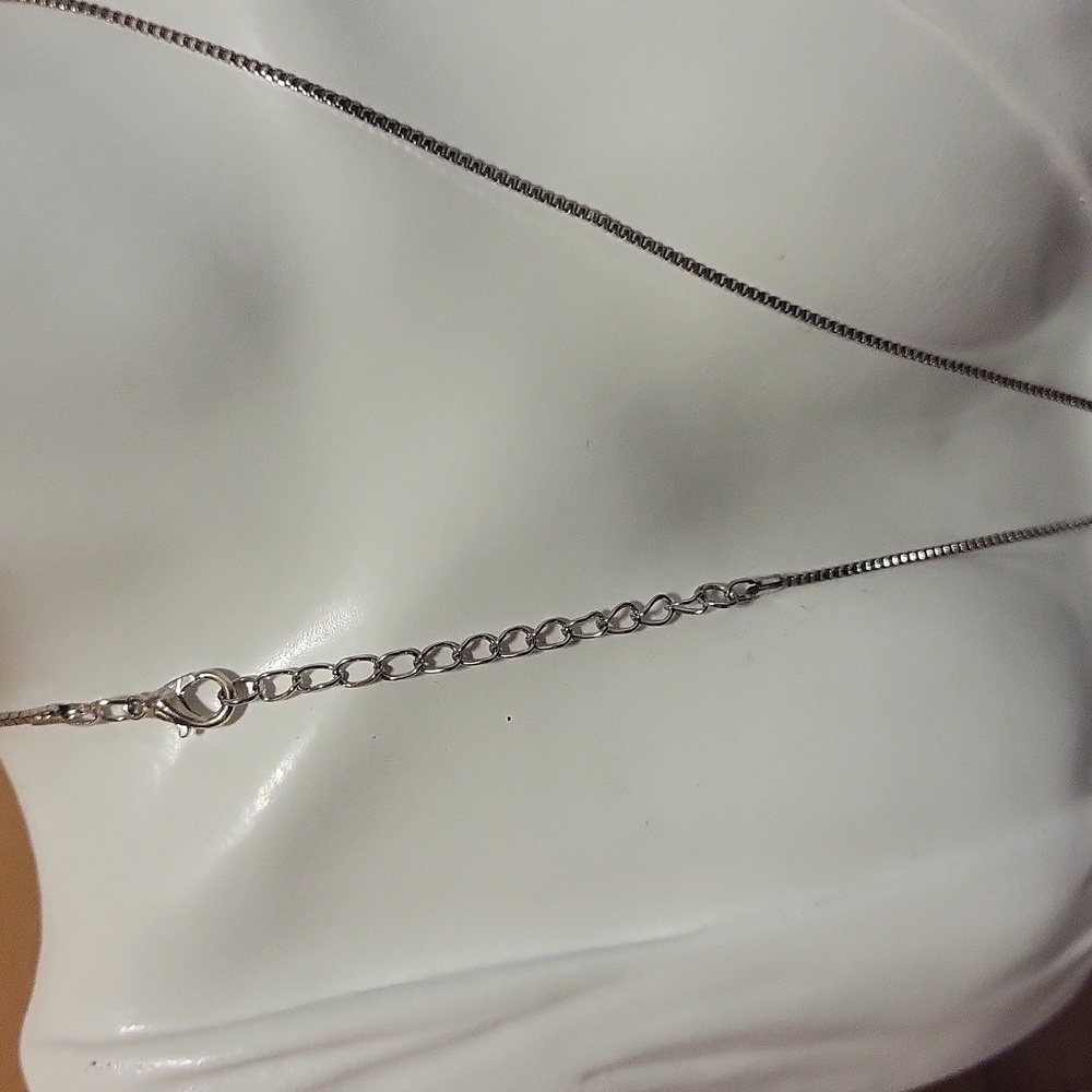 Cat Rainbow Heart memorial necklace - Picture 3 of 3
